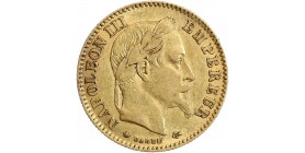 Avers : portrait de Napoléon III avec une couronne de laurier