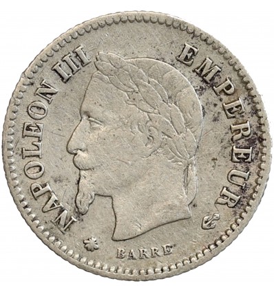 20 Centimes Napoléon III Tête Laurée