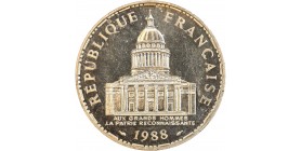 Avers : la façade du Panthéon