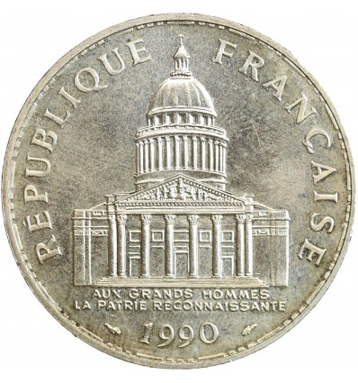 Avers : la façade du Panthéon