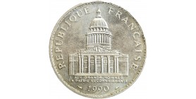 Avers : la façade du Panthéon