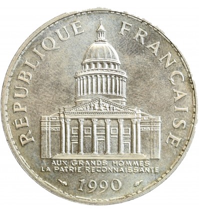 Avers : la façade du Panthéon