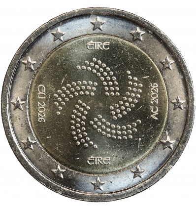 2 Euros Irlande 2026 - présidence du Conseil U.E.