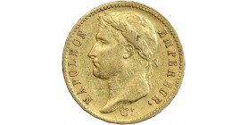 20 Francs Napoléon Ier Tête Laurée Revers Empire