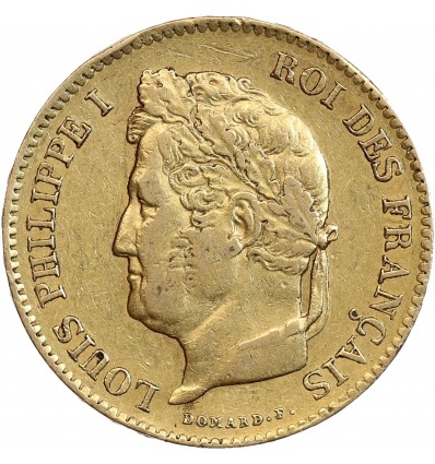 40 Francs Louis-Philippe Ier Tête Laurée