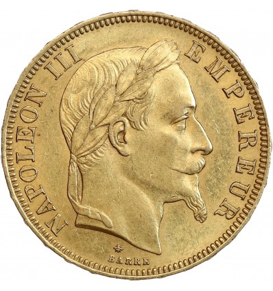 50 Francs Napoléon III Tête Laurée