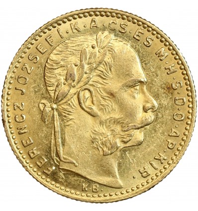 8 Forint - 20 Francs François-Joseph Ier - Hongrie
