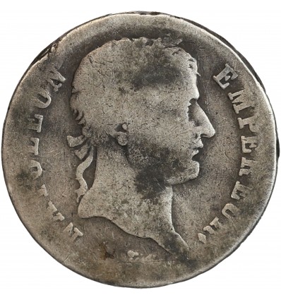 1 Franc Napoléon Ier Tête Laurée Revers Empire