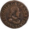 Double Tournois au Buste Enfantin - Louis XIII