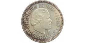 10 Francs Charles III - Monaco Argent