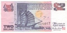 2 Dollars Singapour 1992