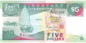 5 Dollars Singapour 1997
