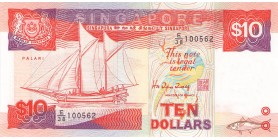 10 Dollars Singapour 1988