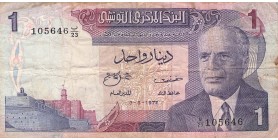 1 Dinar Tunisie 3.8.1972