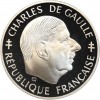 Avers : portrait du Général de Gaulle à droite - légende circulaire