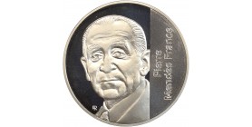 Avers : portrait de Mendès France de face