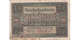 10 Mark Allemagne 6.02.1920