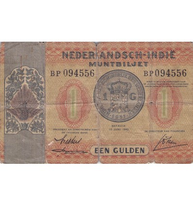 1 Gulden Indes Hollandaises 15.06.1940
