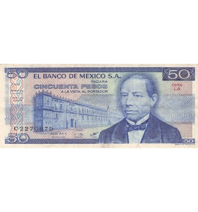 50 Pesos Mexique 1981