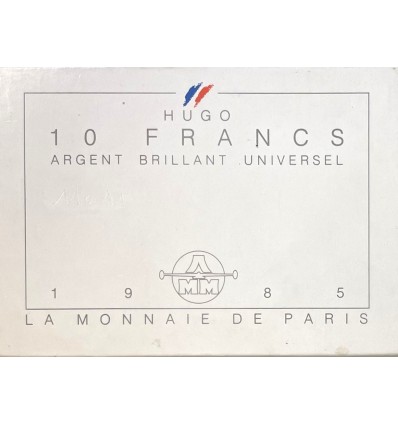 10 Francs en Argent Coffret B.U - Victor Hugo
