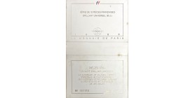 Série B.U. en Francs 1986