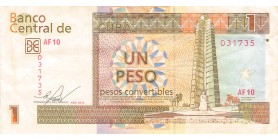 1 Peso Convertible Cuba 2016