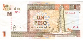 1 Peso Convertible Cuba 2007