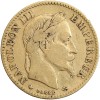 Avers : portrait de Napoléon III avec une couronne de laurier.