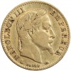 Avers : portrait de Napoléon III avec une couronne de laurier.