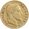 Avers : portrait de Napoléon III avec une couronne de laurier.