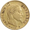 Avers : portrait de Napoléon III avec une couronne de laurier.