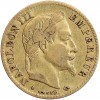 Avers : portrait de Napoléon III avec une couronne de laurier.