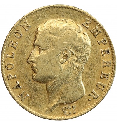 Avers : tête nue de Napoléon Ier à gauche