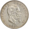 Avers : tête nue de Victor Emmanuel II à droite