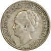 1/2 Florin Wilhelmine Tête Agée - Pays-Bas Argent