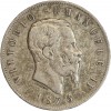 Avers : tête nue de Victor Emmanuel II à droite