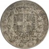 5 Lires Victor Emmanuel II Italie Argent - Italie Réunifiée