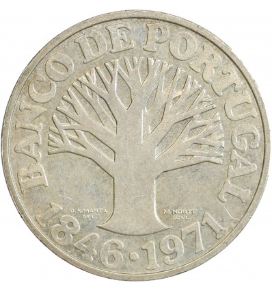 50 Escudos - Portugal Argent