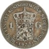 1 Florin Wilhelmine Tête Agée - Pays-Bas Argent