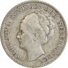 1 Florin Wilhelmine Tête Agée - Pays-Bas Argent