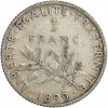 Revers : un rameau d'olivier sous la valeur faciale et entouré de la devise "LIBERTE.EGALITE.FRATERNITE"