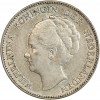 1 Florin Wilhelmine Tête Agée - Pays-Bas Argent