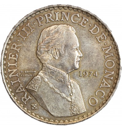 50 Francs Rainier III - Monaco Argent