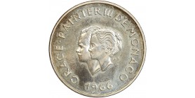 10 Francs Grace et Rainier III Xème Anniversaire de Mariage - Monaco Argent