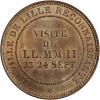 Revers : VISITE / DE / LL.MM.II / 23 24 SEPT