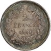 Revers : 2 / FRANCS / 1840 dans une couronne végétale