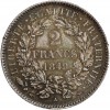 Revers : 2 / Francs / 1849 sur trois lignes dans une couronne composée d'une branche de chêne et d'olivier.