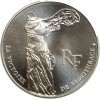 Avers : la statue de la Victoire de Samothrace
