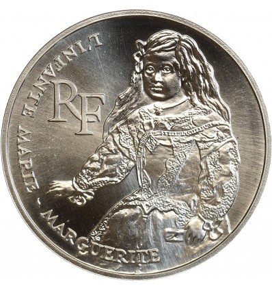 Avers : portrait de l'Infante Marie Marguerite à gauche