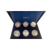 Coffret de 6 monnaies de 100 Francs Essai Bicentenaire du Musée du Louvre